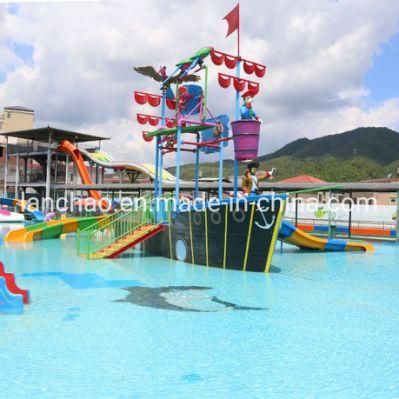 Fiberglass Slide Water Park Amusement Ride Pirate Boat
