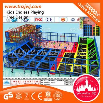 Ce Indoor Soft Play with Trampoline Maze Playground for Sale
