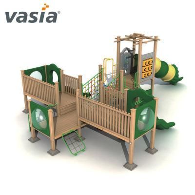 New Model Outdoor Playground Preschool Children Wood Plastic Play Playground Set