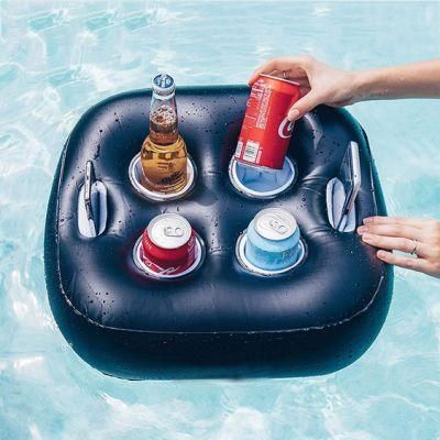 Fold Aerated Floating Cup Tray Multi-Function Aerated Tray Inflatable Water Tray
