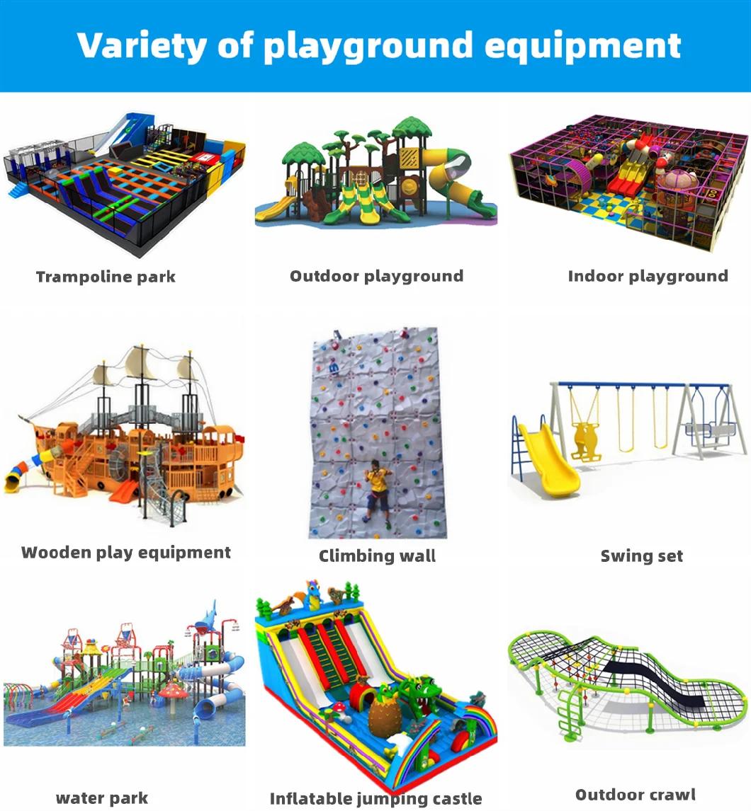 Kindergarten Kids Outdoor Playground Plastic Slides Children′s Amusement Park Equipment