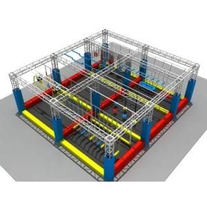 Popular Durable Professional Safety Adult Indoor Ninja Warrior Obstacle Course Equipment for Kids