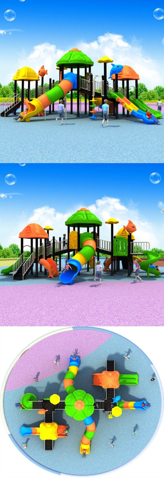 Children′s School Outdoor Playground Slide Indoor Amusement Park Equipment 504b