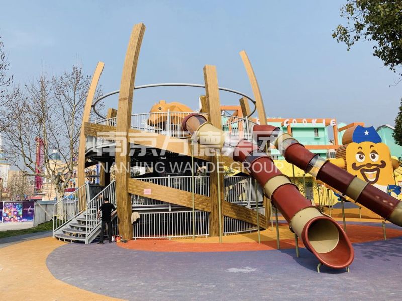 Plastic Toy Kids Slide Children Outdoor Playground Equipment Amusement Park