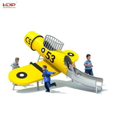 New Design Outdoor Playground Aircraft Shape Slide for Kids