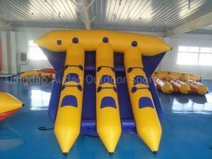 3.9m-7m Rowing Towable Foldable for Entertainment Recreation Multi-Colored Inflatable Banana Boat