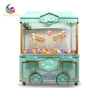 Duble Players Milk Cart Doll Prize Vending Claw Crane Game Machine for Sale