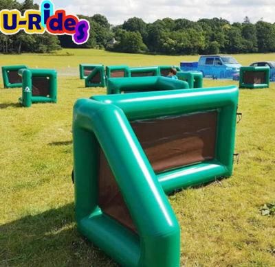 high wall inflatable tactical air bunker window inflatable bunkers for sale