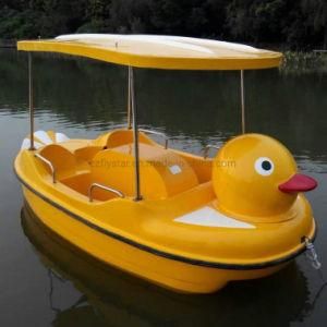 Amusement Park 4 Persons Cartoon Cheap Water Peddle Duck Boats