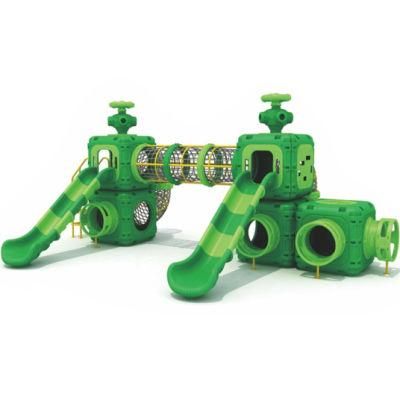 Kids Outdoor Playground Equipment Community Park Plastic Slide Climbing Kl05