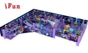 Ifunpark Space Style Soft Playground Slide Ball Pool Trampoline Kids Soft Play Indoor Game Center