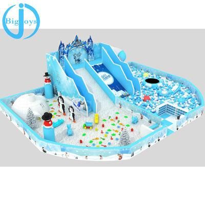 High Quality Kids Ndoor Playground with Big Slides for Sale