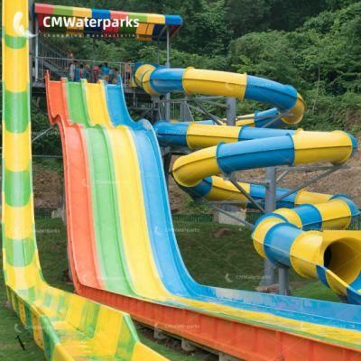 Hot Sale Water Park Fiberglass Water Slide Mat Slide Outdoor Playground Equipment for Kids