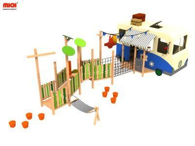 Custom Children Outdoor Wooden Play Structure