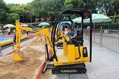 Vekain High Quality Coin Operated Amusement Park Ride Equipment Kids Ride on Toy Children Excavator