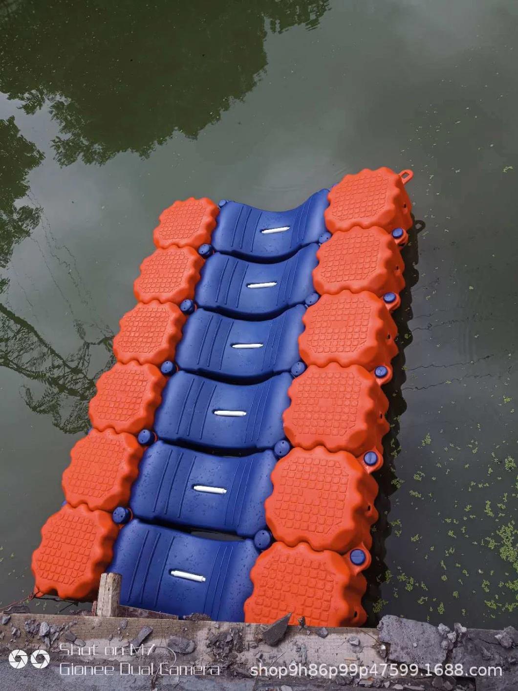 Colorful Designed Float Dock Plastic Pontoon Used Floating Platform