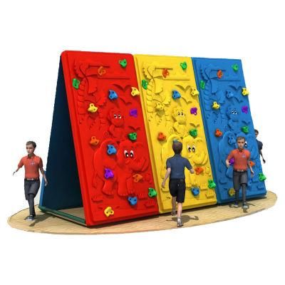 High Quality Outdoor Indoor Playground Climbing Wall Plastic Different Colors Expand Jungle Gym