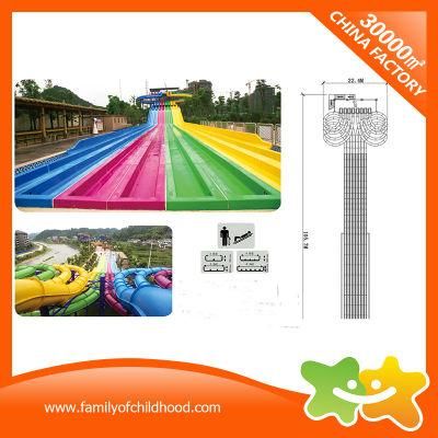 Blow up Outdoor Plastic Rainbow Water Slide Tubes for Kids and Adults