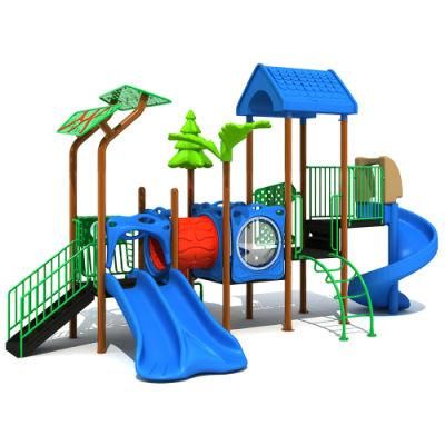 Kindergarten Backyard Kids Plastic Slide Outdoor Children Playground Equipment