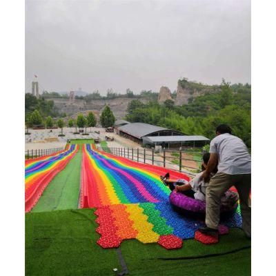 New Product Amusement Park Equipment Rainbow Slide Outdoor Slide Recreation Slide