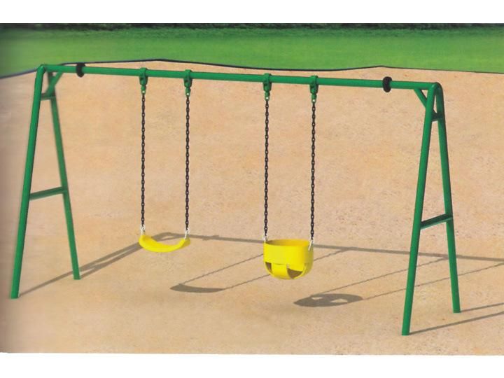 Outdoor Metal Swing for Children