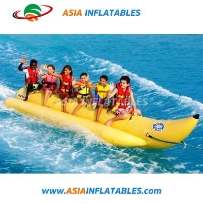 Cheap Price PVC Tarpaulin Floating Towable Airtight Inflatable Banana Boat