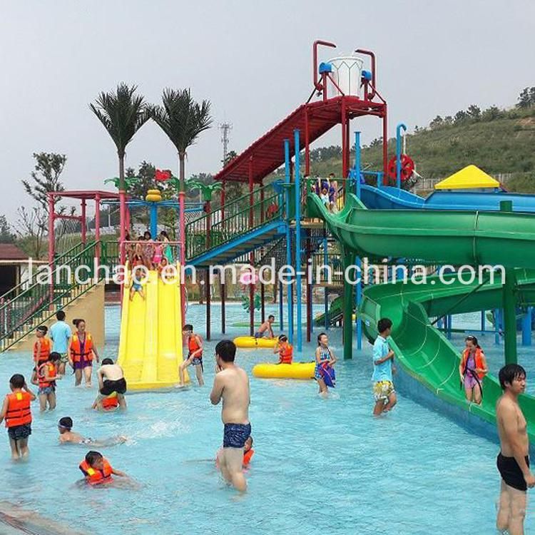 Aqua Park Water House with Small Straight Slide Water Plays
