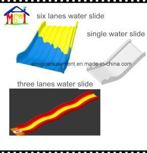 Fiberglass 1-6 Lanes Water Slide for Water Park