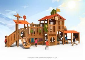 Solid Wood Material Montessori School Kids Outdoor Play Ground Equipment for Sale