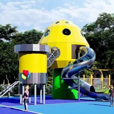 Custom Outdoor Playground Equipment Park Kids Stainless Steel Slides