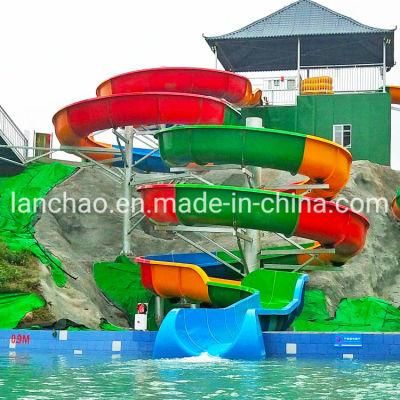 Open Body Spiral Water Slide for Water Amusement Park