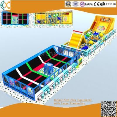 Indoor Soft Play Equipment with Large Trampoline