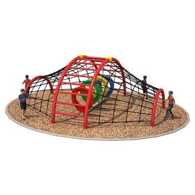 High Quality Galvanized Backyard Stair Hillside Climbing Rope Net Structures for Kids