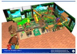 New Design Indoor Playground with Inflatable Slide