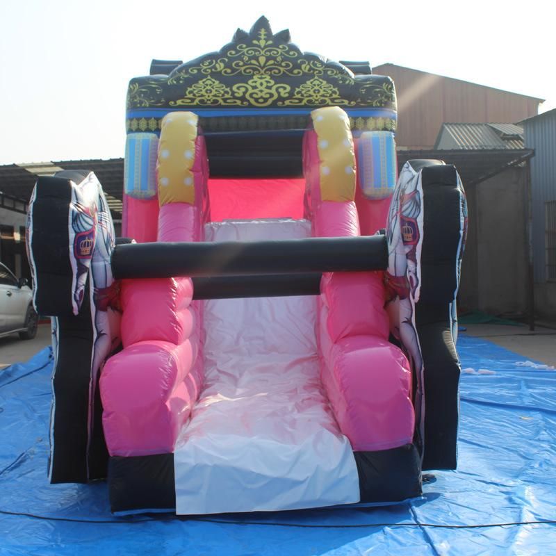 Inflatable Princess Carriage, Popular Pink Theme Inflatable Park