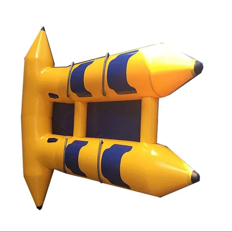 Fly Fishing Inflatable Banana Boat Water Rod for Flies Towable Reel Tube Toy RC Control Roe Trout Seat Toys Sport Flying Fish