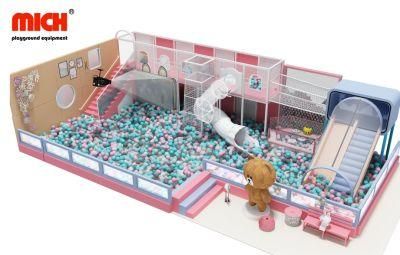 Mich New Design Indoor Soft Play Kids Ball Pit with Playhouse and Projection Interactive Game