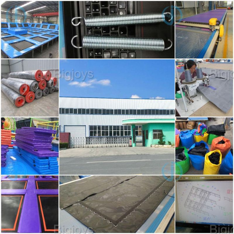 Customized ASTM Standard Electric Hexagonal Trampoline Park Jump Obstacles Cheap for Sales