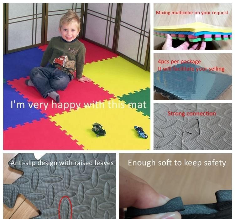 Chinese Suppliers 10mm Waterproof Tatami Mat Kids Play Room EVA Anti Slip Mat