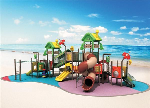 Residential Playground Equipment Placstic Slide Playground Outdoor Play Surface (TY-70162)