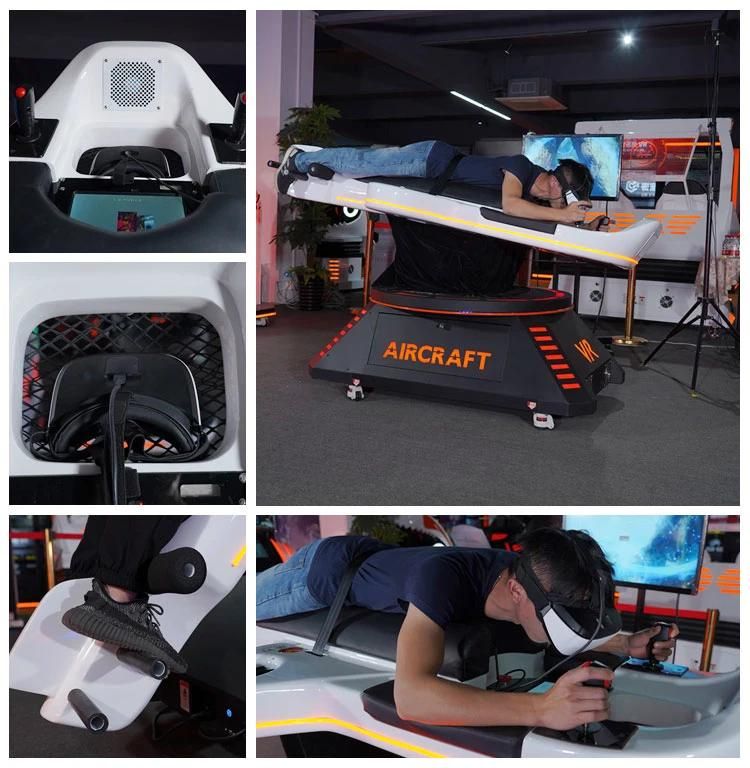 Motion Platform 720 Degree 9d Virtual Reality Flight Simulator Cockpits