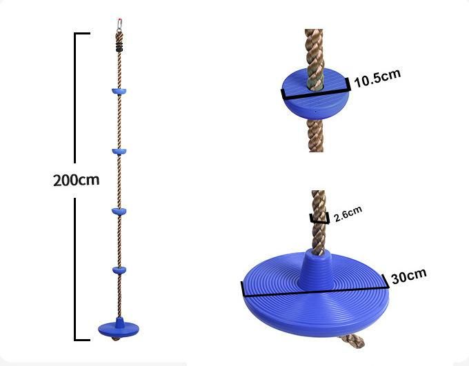 Outdoor Playground Children Hanging Tree Climbing Disc Rope Swing