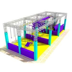 Indoor Ninja Warrior Obstacle Adult Disorder Training Course Indoor Trampoline Course