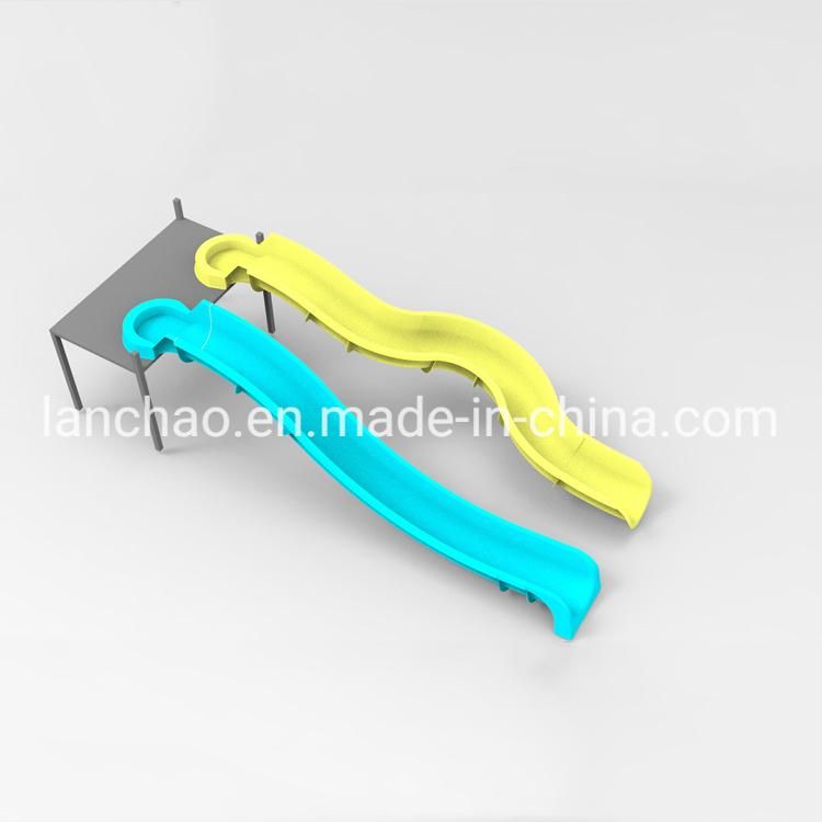 2m High Fiberglass Small Speed and Spiral Water Slide