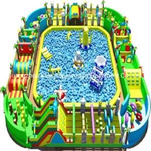 Million Balls Castle Inflatable Toys Obstacle Course for Amusement Park