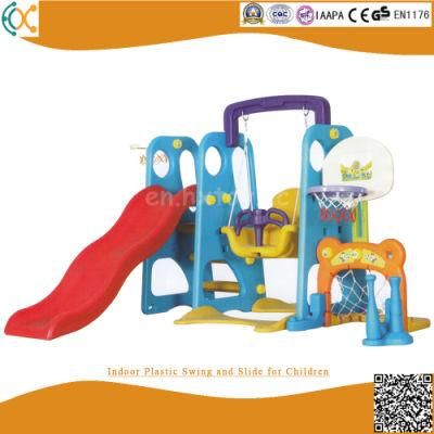 Indoor Plastic Swing and Slide for Children