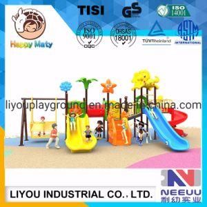 LLDPE Kids Outdoor Playground Equipment Swing with Plastic Slide Children Playground