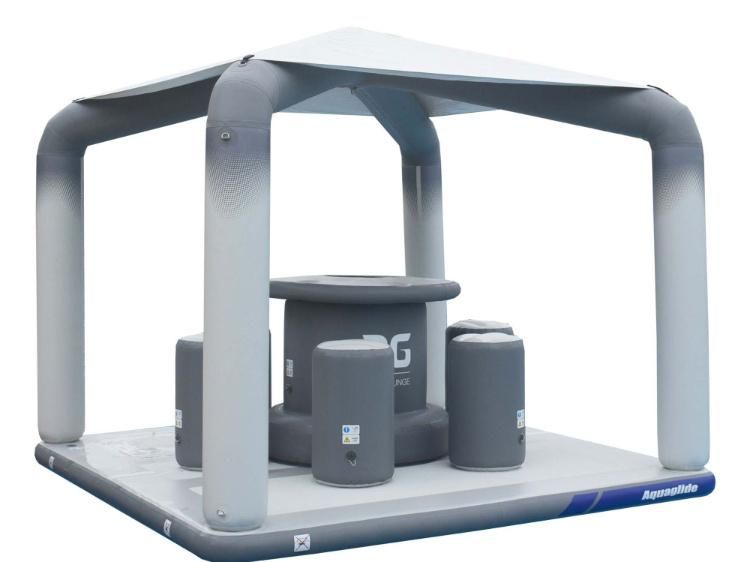 Dwf Summer Water Inflatable Floating Island Dock Og Lounge