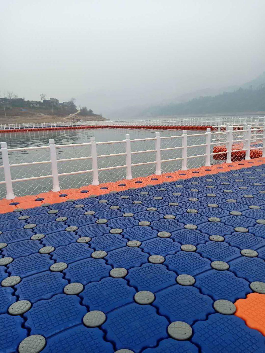 China Bote Inflatable Floating Jet Ski Docks High Bearing Capacity HDPE Plastic Floating Pontoon Jetty Price