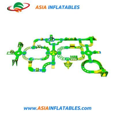 Inflatable Floating Obstacle Courses Aqua Play Park